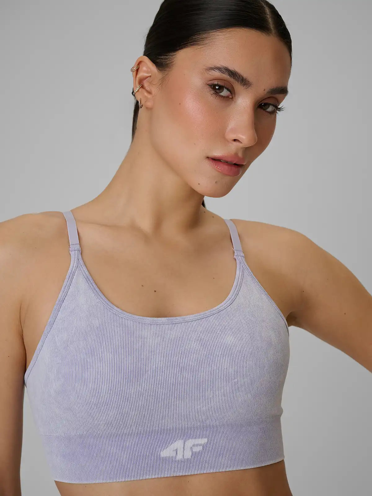 Bra pentru fitness 4F F203 4FWSS26USBAF203 violet