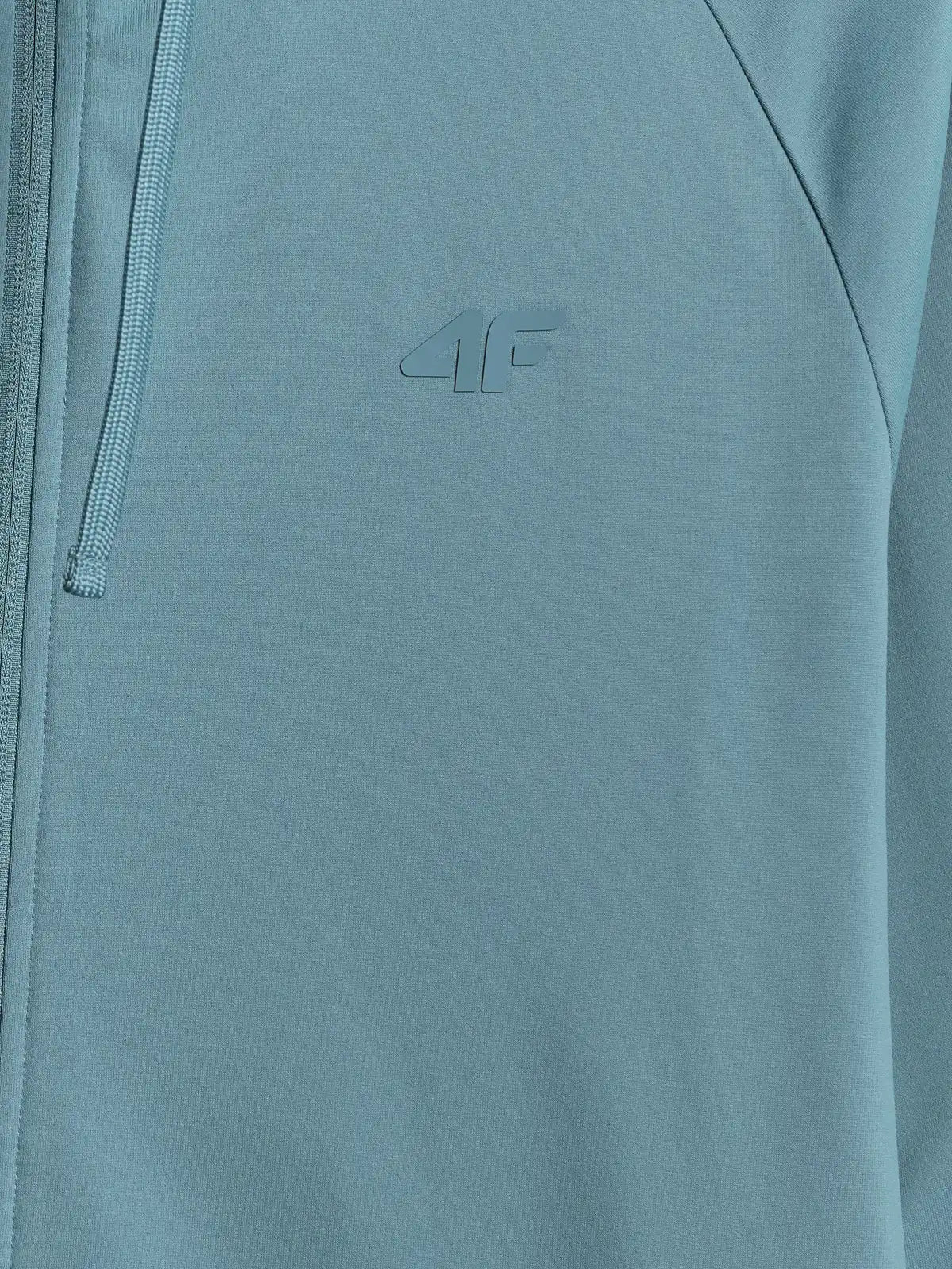 Hanorac cu fermoar pentru bărbați 4F M631 4FWSS26TFSWM631 denim melange