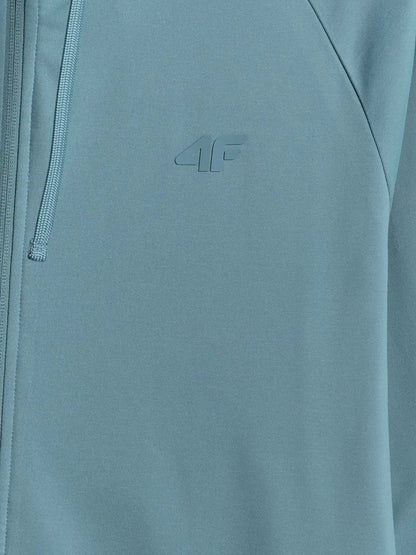 Hanorac cu fermoar pentru bărbați 4F M631 4FWSS26TFSWM631 denim melange