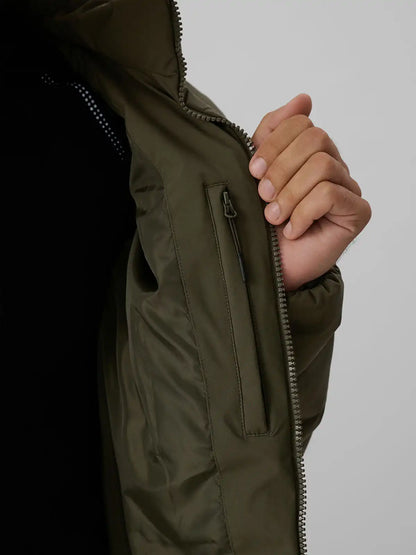 Jachetă de puf pentru bărbați 4F M0938 4FWAW26TDJAM0938 khaki