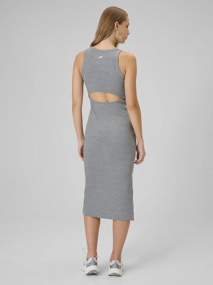 Rochie pentru femei 4F F184 4FWSS26TDREF184 grey melange