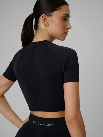 Tricou scurt pentru femei pentru fitness 4F F1813 4FWSS26TFTSF1813 deep black