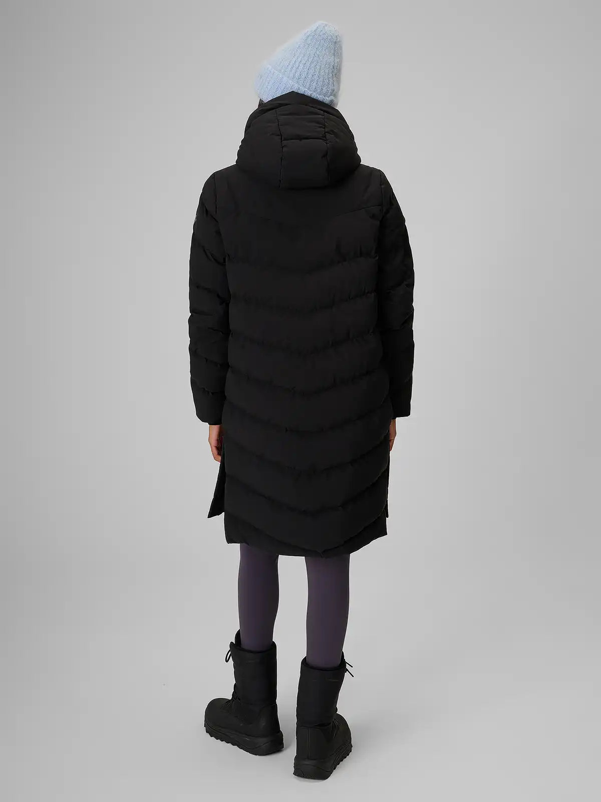 Женский длинный пуховик 4F F0929 4FWAW26TDJAF0929 deep black