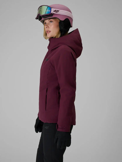 Geacă de ski pentru femei 4F F1222 4FWAW26TTJAF1222 burgundy 