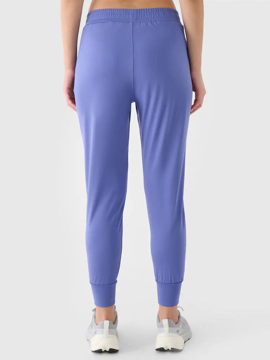 Pantaloni sport pentru femei 4F F0934 4FWAW25TFTRF0934 navy