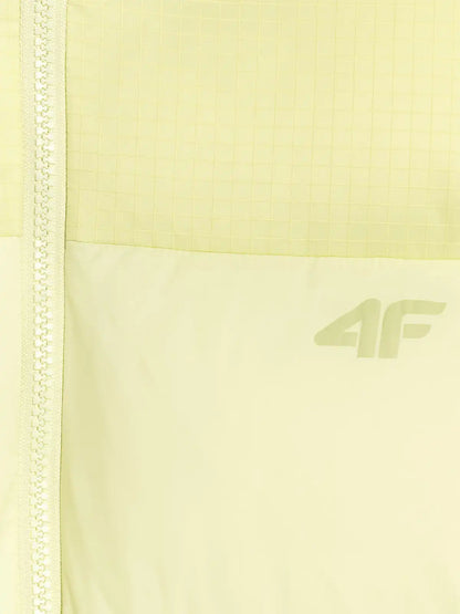 Jachetă de puf pentru femei 4F F581 4FWAW25TDJAF581 light green