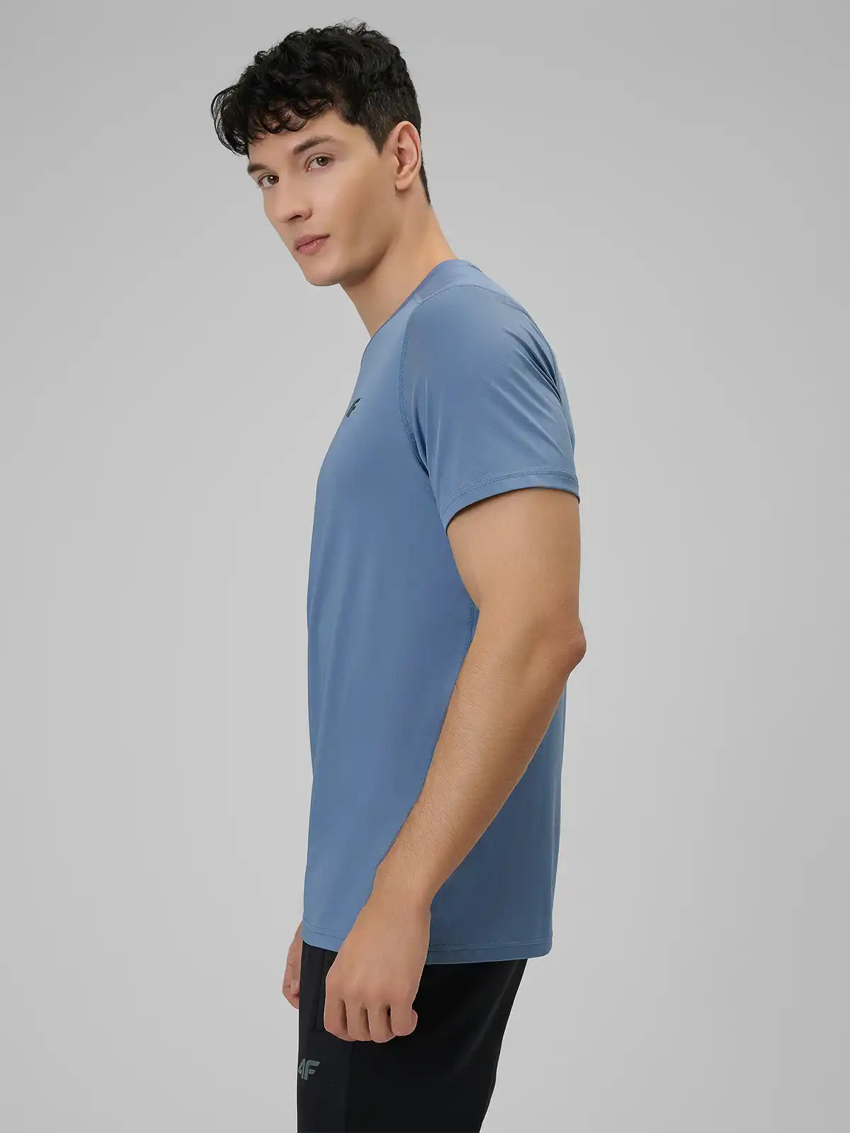 Tricou de antrenament pentru bărbați 4F M1785 4FWSS26TFTSM1785 denim