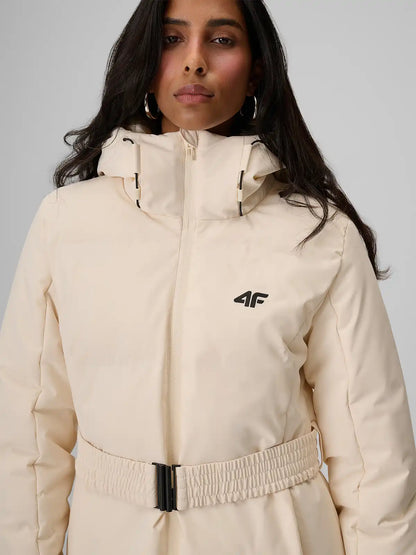 Женский длинный пуховик 4F F0930 4FWAW26TDJAF0930 beige