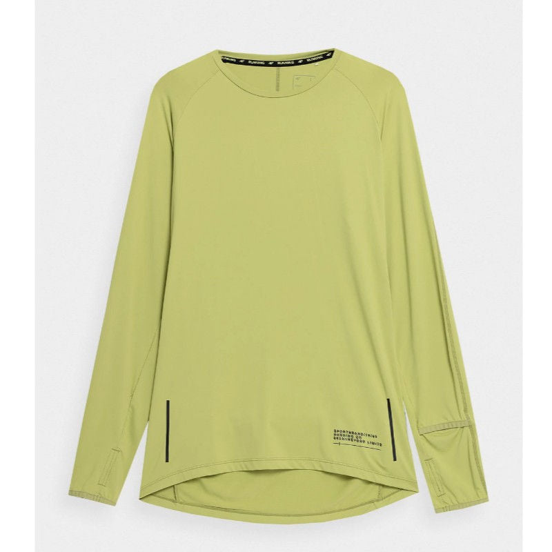 Longsleeve pentru alergare 4F LONGSLEEVE FNK M078 4FSS23TFLOM078 GREEN