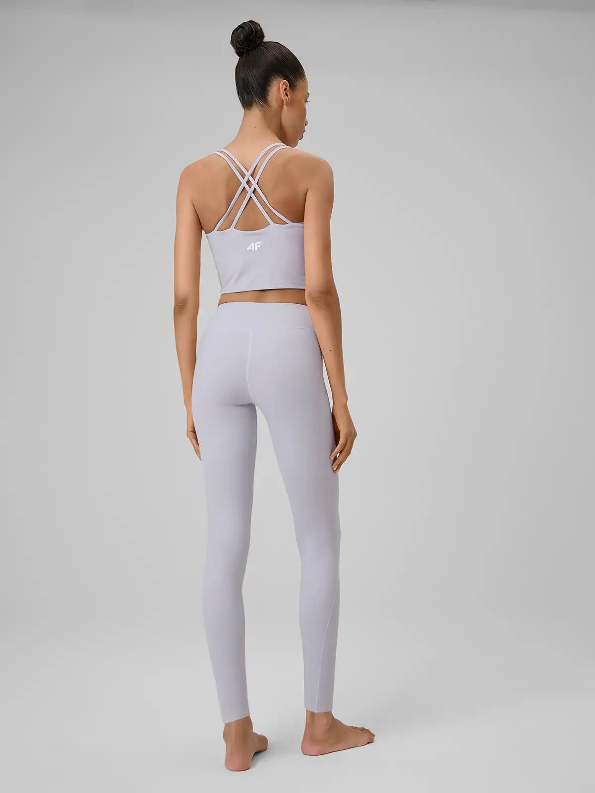 Legginși de yoga pentru femei 4F F404 4FWSS26TFTIF404 light violet