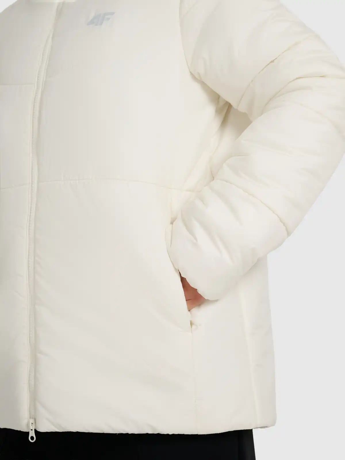 Jachetă de puf pentru femei 4F F583 4FWAW25TDJAF583 creme