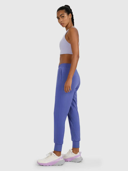 Pantaloni sport pentru femei 4F F0934 4FWAW25TFTRF0934 navy