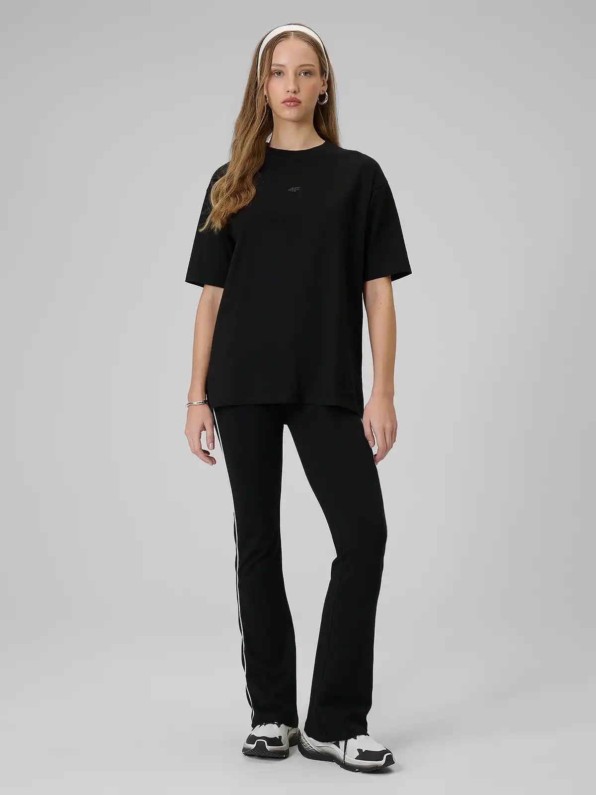Женская футболка casual  4F F2744 4FWSS26TTSHF2744 deep black