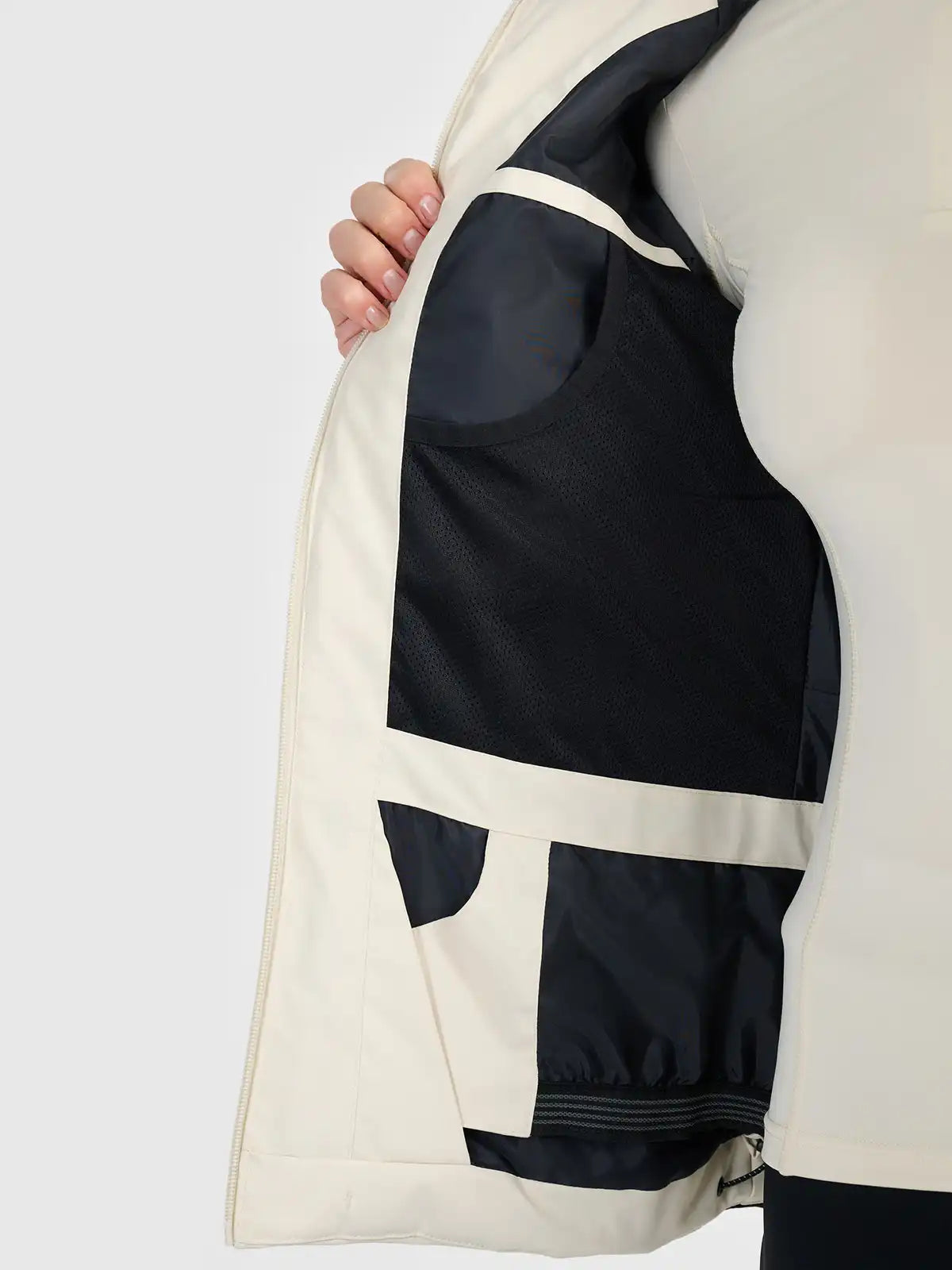 Geacă de ski pentru femei 4F F1222 4FWAW26TTJAF1222 off white