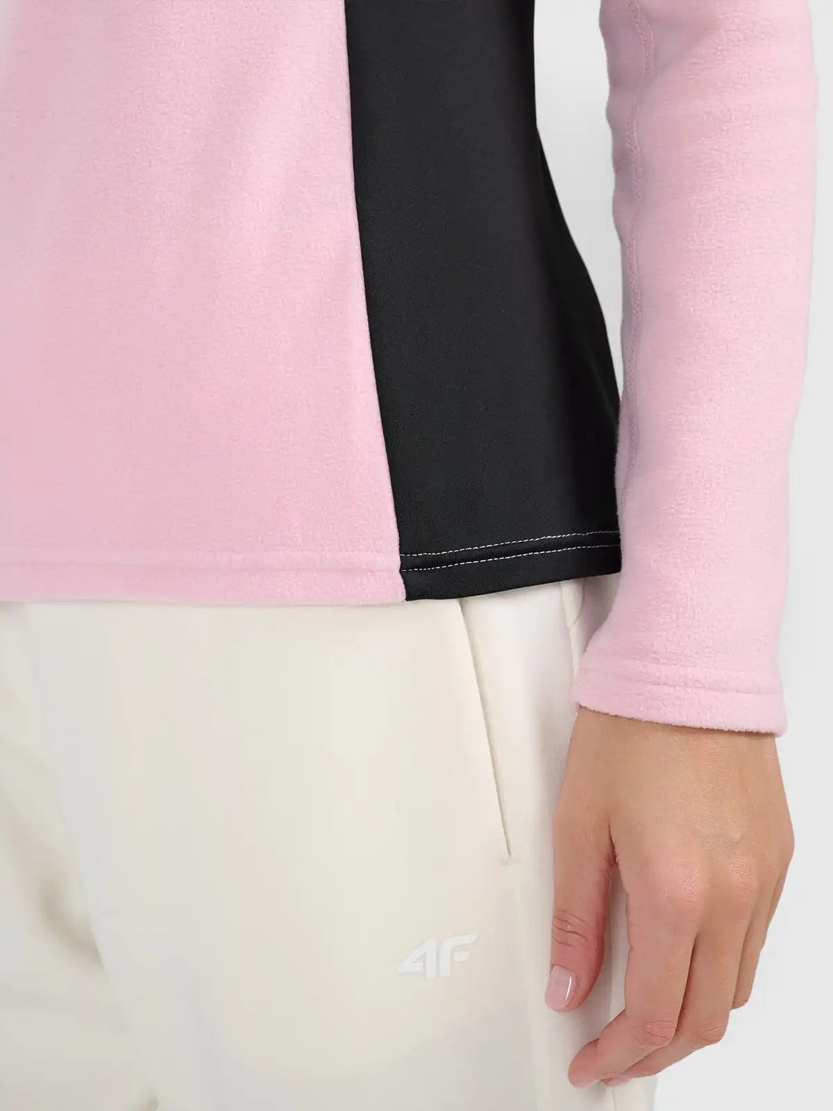Hanorac microfleece pentru femei 4F F085 4FWAW26UFLEF085 light pink