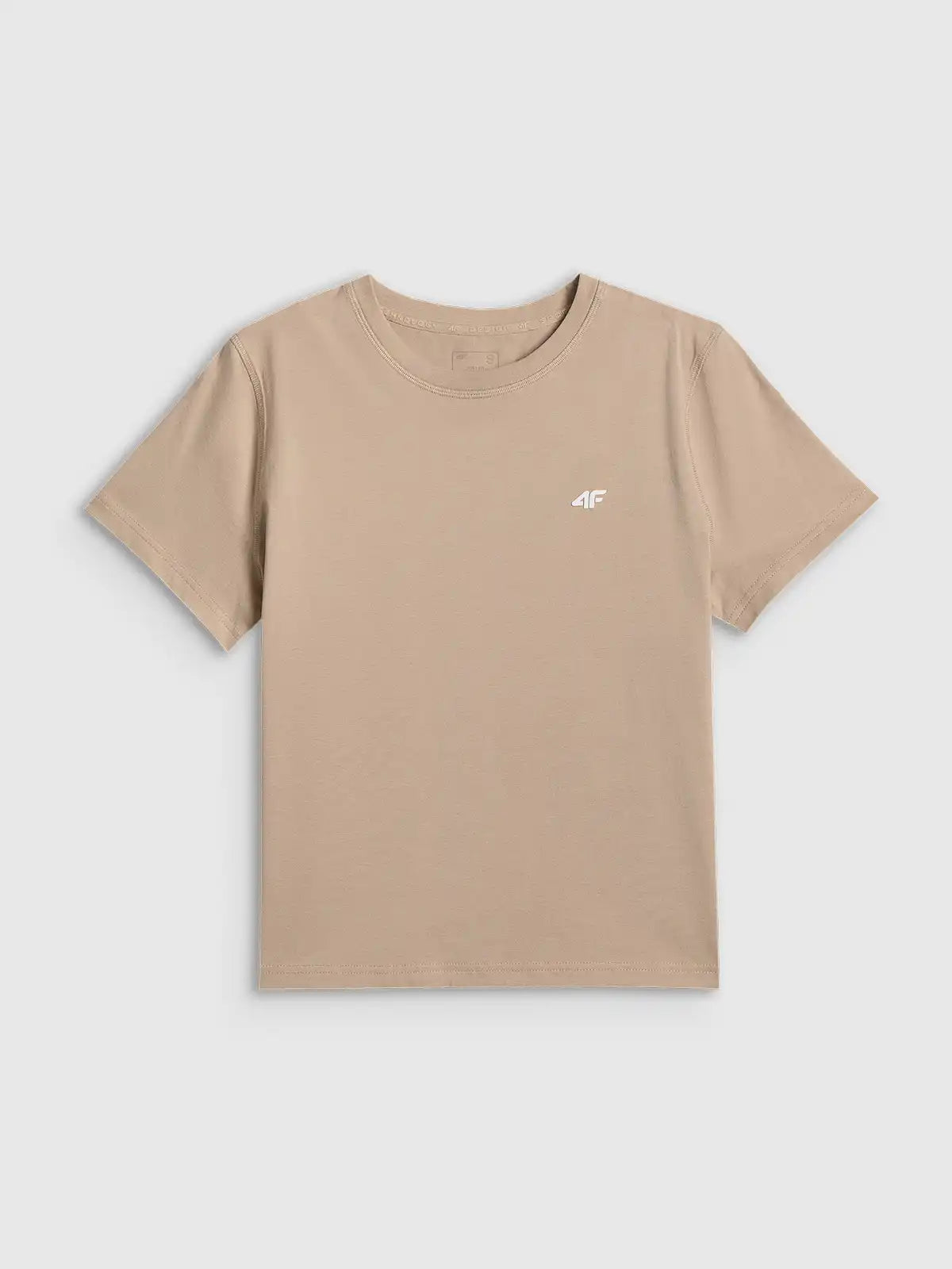 Tricou pentru femei casual 4F F2772 4FWSS26TTSHF2772 beige