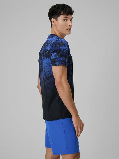 Tricou de antrenament pentru bărbați 4F M1787  4FWSS26TFTSM1787 cobalt allover