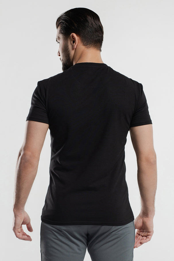 Tricou pentru bărbați lifestyle AimoSport TRB010-2 black