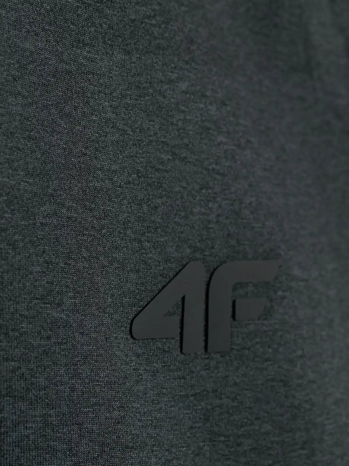 Мужской батник на молнии для фитнеса 4F M0973 4FWAW26TFSWM0973 anthracite melange