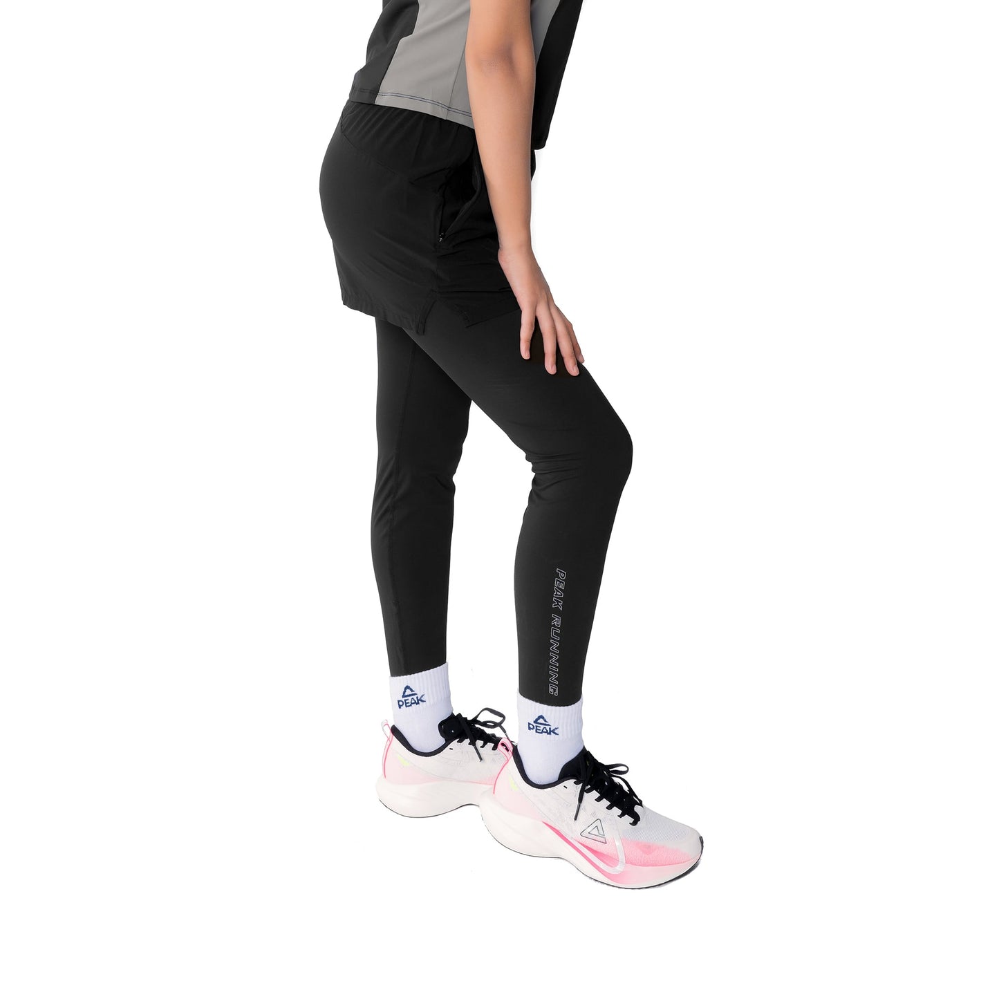 Legginșii de alergare pentru femei Peak  FW3250262 black