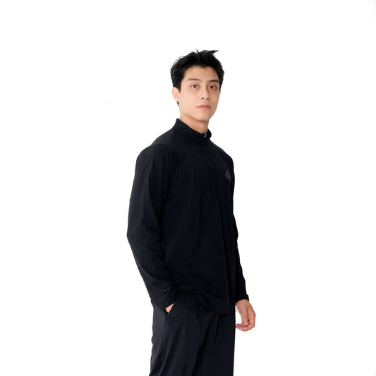 Мужской лонгслив для тренировок Peak FW6253231 black