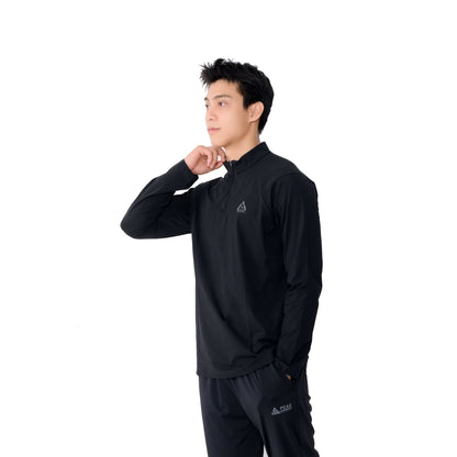 Longsleeve de antrenament pentru bărbați Peak FW6253231 black