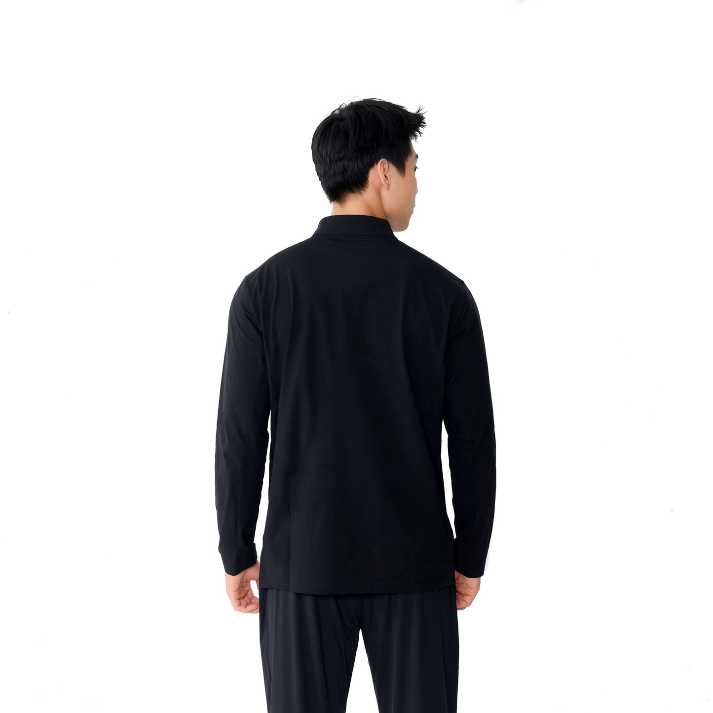 Longsleeve de antrenament pentru bărbați Peak FW6253231 black