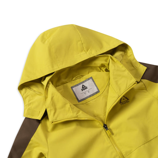 Мужская водонепроницаемая ветровка Peak Travel FW2253007 yellow