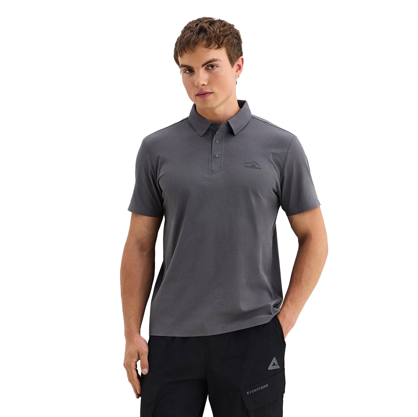 Tricou polo pentru bărbați Peak FW6252351 grey