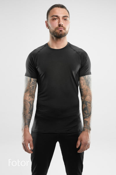 Tricou pentru bărbați lifestyle AimoSport TRB010-2 black