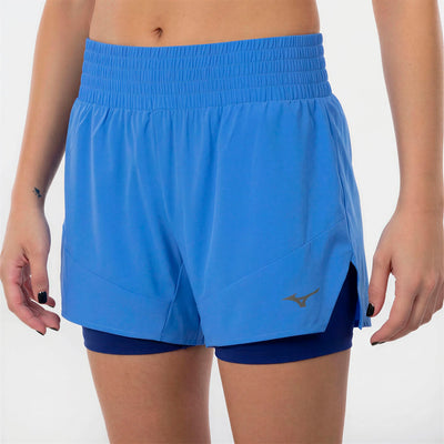 Женские шорты для бега  Mizuno Active 2in1 4.5 Inches Short J2GBD203 28