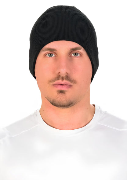 Шапка Mizuno bt knit cap / black/red /a2gw0555z09