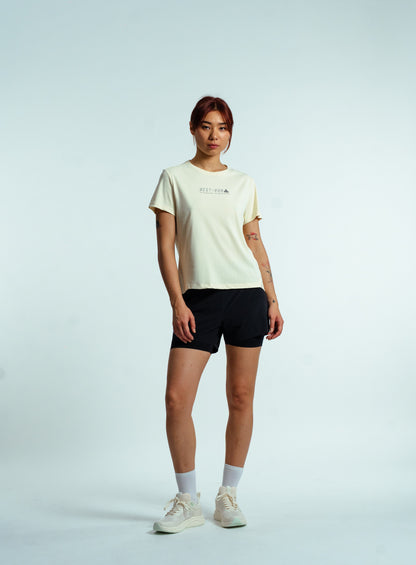Женская футболка для бега Peak FW6252052 lt.yellow