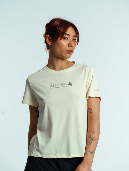 Женская футболка для бега Peak FW6252052 lt.yellow