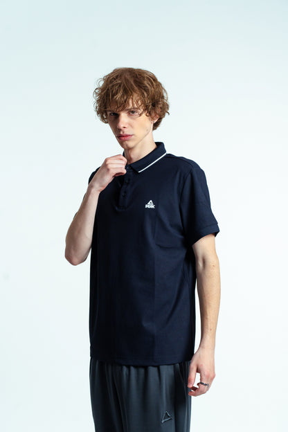 Tricou polo pentru bărbați Peak FW6252661 dk.blue