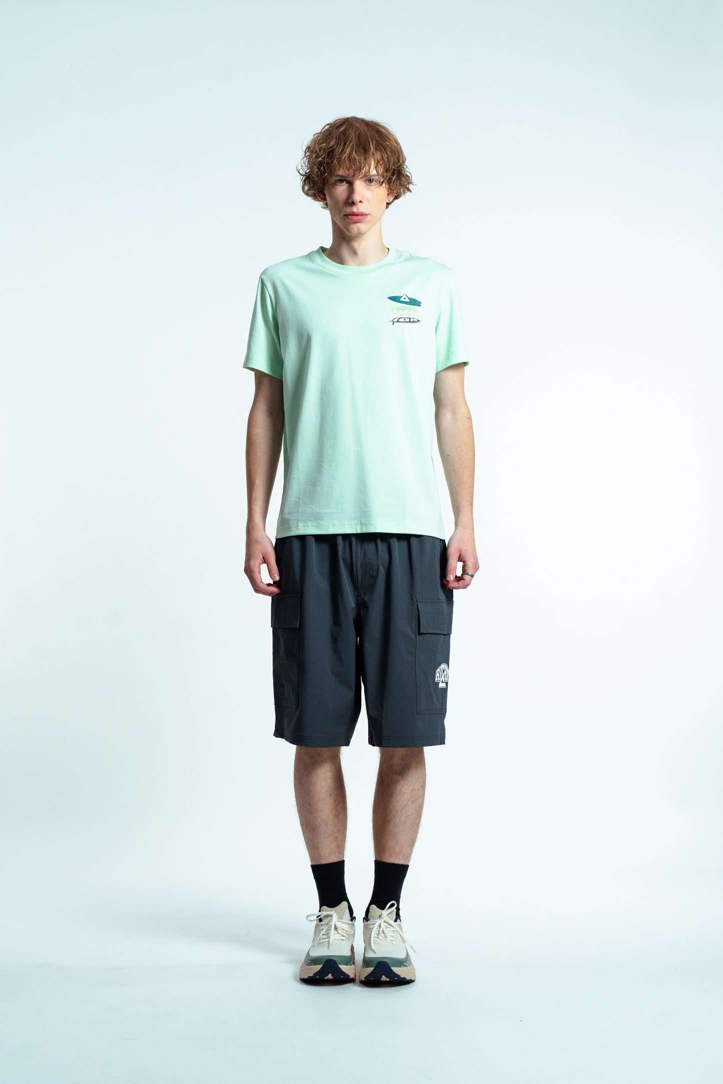Мужские шорты casual Peak FW3252481 dk.grey blue
