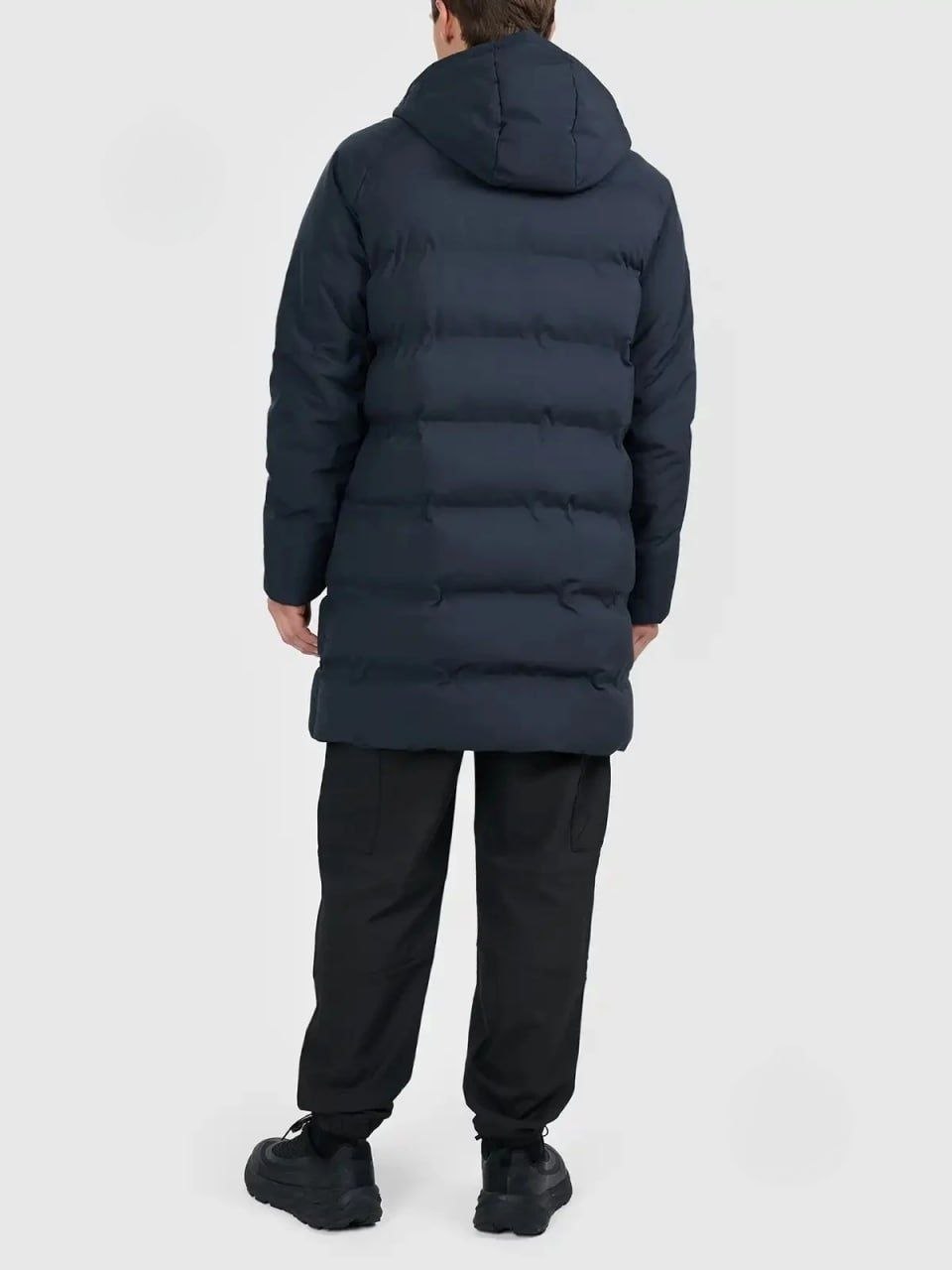 Мужская длинная стеганая куртка 4F M1215 4FWAW26TTJAM1215 deep black