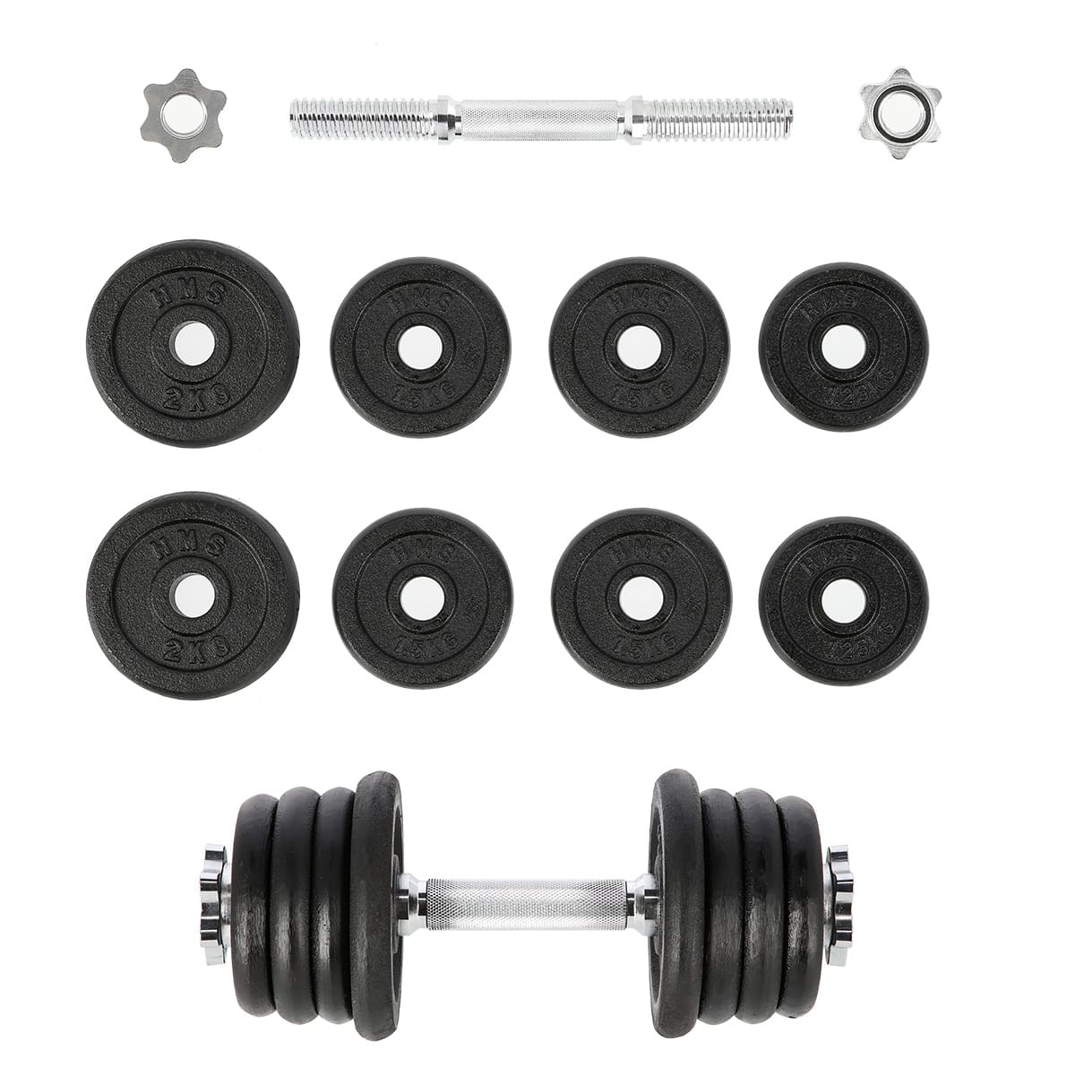 Gantera reglabilă Abisal HMS SG04 cast iron dumbbell 15kg