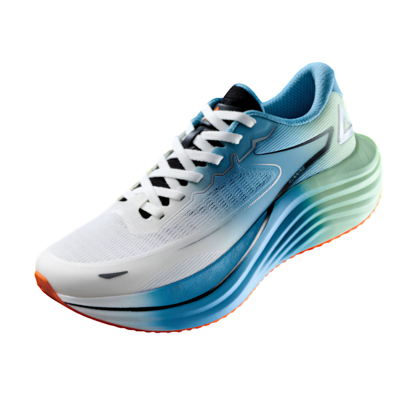 Кроссовки мужские для бега Peak Taichi Comfort Run 4.0 PRO EXT53227D white/green/blue