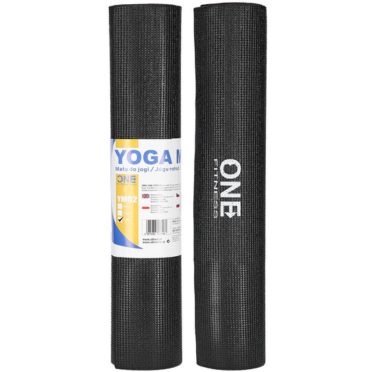 Covoraș pentru yoga Abisal ym02 black yoga mat one fitness