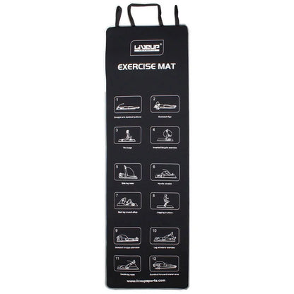 Covoraș de yoga LiveUp EXERCISE MAT LS3258/BK