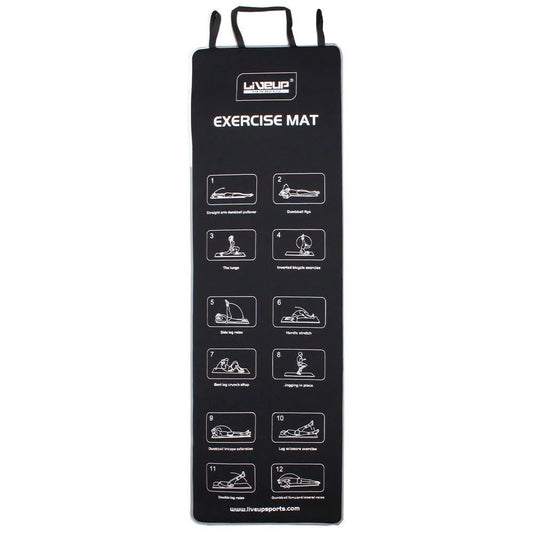 Covoraș de yoga LiveUp EXERCISE MAT LS3258/BK