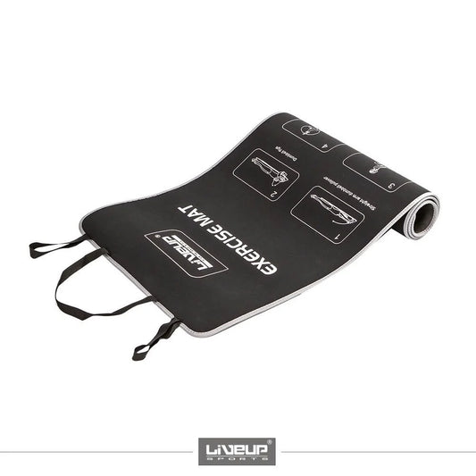 Covoraș de yoga LiveUp EXERCISE MAT LS3258/BK